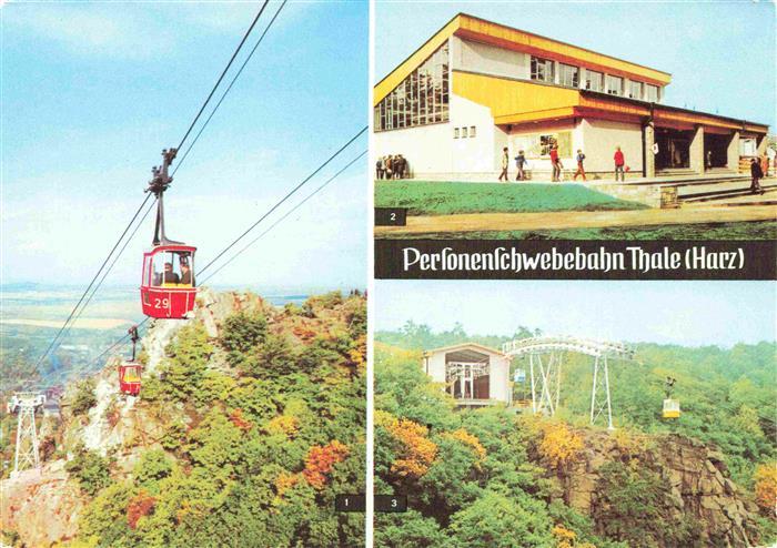 Thale Harz Blick von der Bergstation Talstation Bergstation