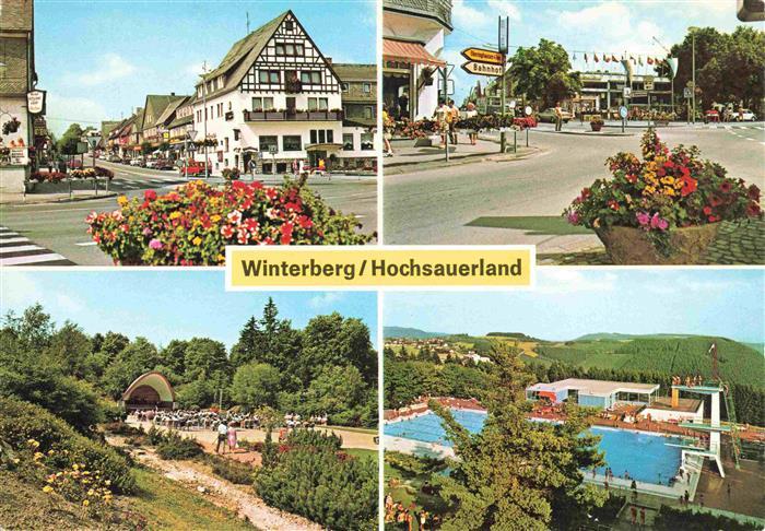 Winterberg  Hochsauerland NRW Ortspartien Kurkonzert Freibad