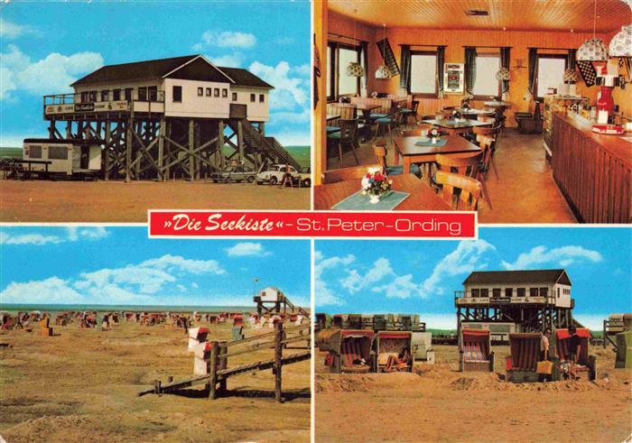 St Peter -Ording Nordseebad Die Seekiste Restaurant Cafe Gastraum Strand