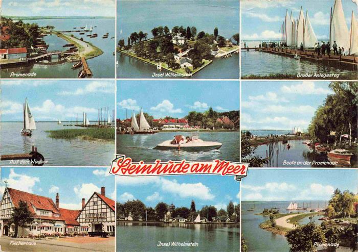 Steinhude Meer Wunstorf Promenade Insel Wilhelmstein Grosser Anlegesteg Auf dem