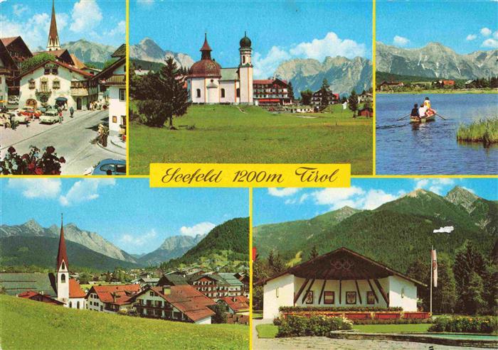 Seefeld Tirol Schmuckkasten Seekirchl Wettersteingebirge Karwendel Musikpavillon