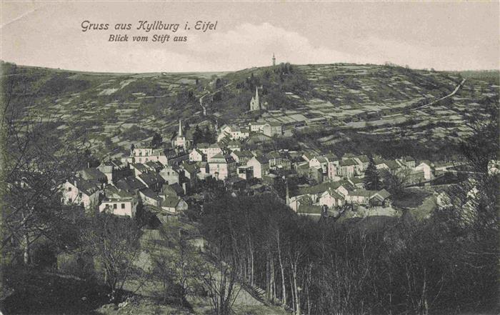 Kyllburg Rheinland-Pfalz Blick vom Stift Feldpost