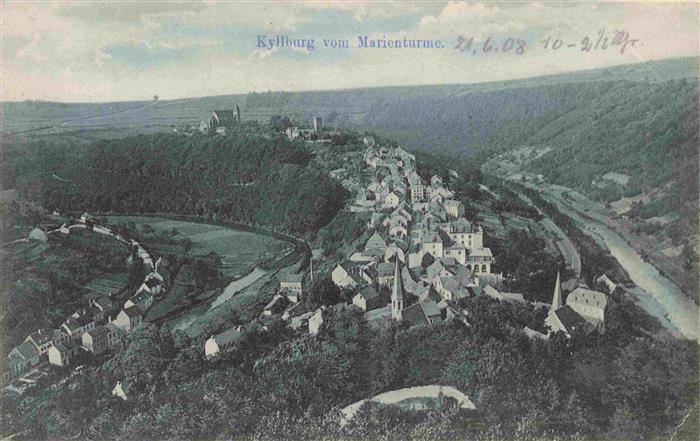 Kyllburg Rheinland-Pfalz Blick vom Marienturm