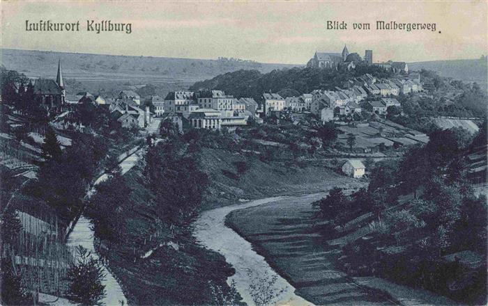 Kyllburg Rheinland-Pfalz Blick vom Malbergerweg