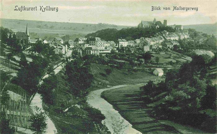 Kyllburg Rheinland-Pfalz Blick vom Malbergerweg