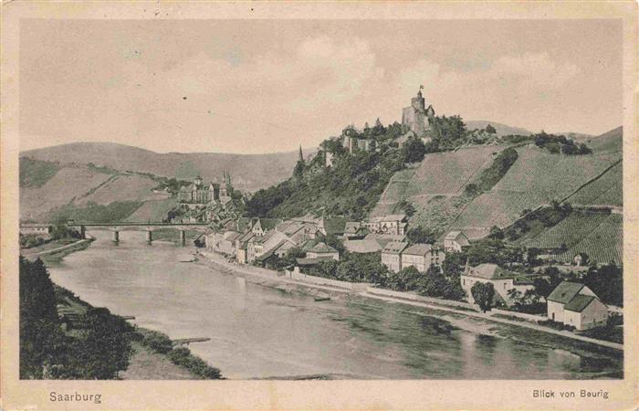 Saarburg Saar Blick von Beruhig