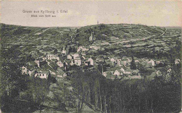 Kyllburg Rheinland-Pfalz Blick vom Stift