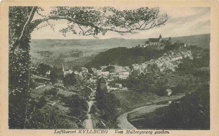 Kyllburg Rheinland-Pfalz Blick vom Malbergerweg