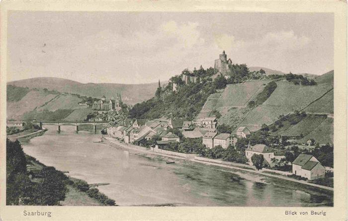 Saarburg Saar Blick von Beurig