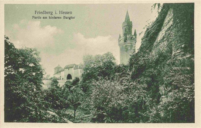 Friedberg Hessen Partie am hinteren Burgtor