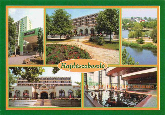 Hajduszoboszlo HU Teilansichten Park Hallenbad