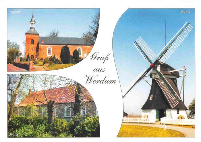Werdum Kirche Burg Windmuehle