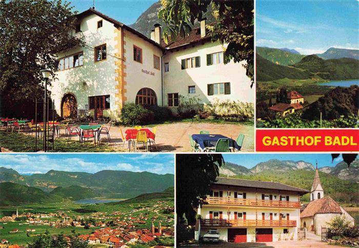 Kaltern Caldaro Suedtirol IT Gasthof Bad Panorama Kaelterer Seee Kapelle