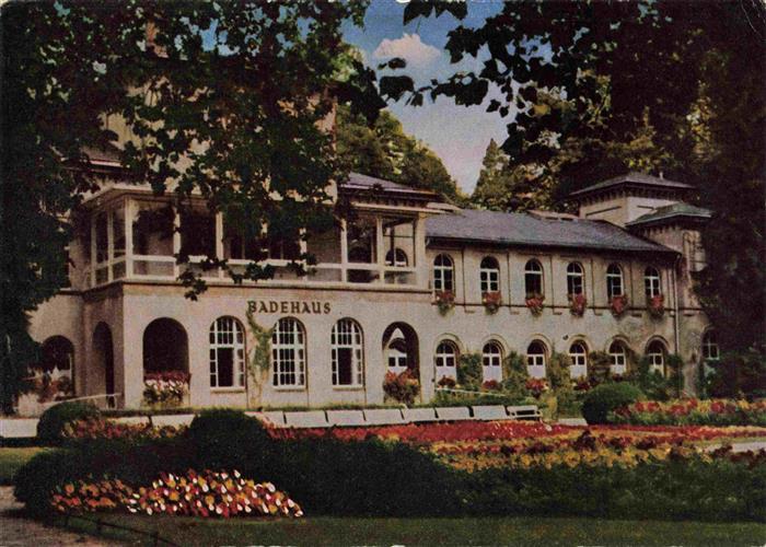BAD SODEN Taunus Partie im Kurgarten mit Badehaus