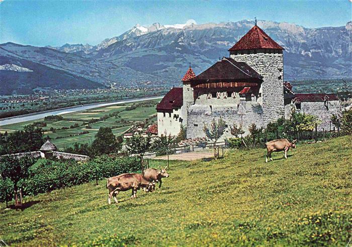 Vaduz Liechtenstein FL Fuerstenturm Liechtenstein Schloss Vaduz