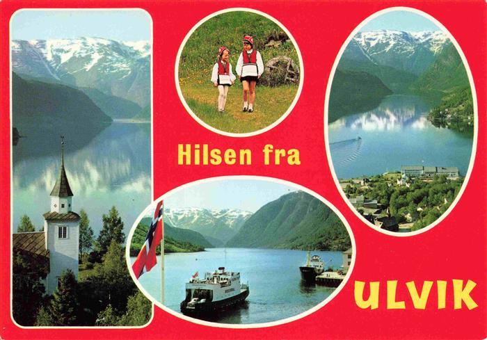 Ulvik Norge Kirche Kinder Fjordpartien