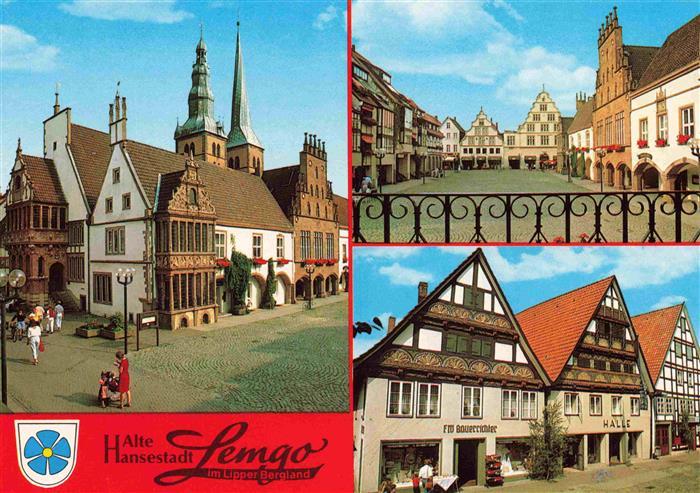 Lemgo NRW Rathaus Markt Fussgaengerzone
