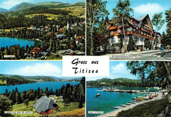 TITISEE Schwarzwald BW Panorama Schwarzwaldhotel Camping Hoch Titiseepartie
