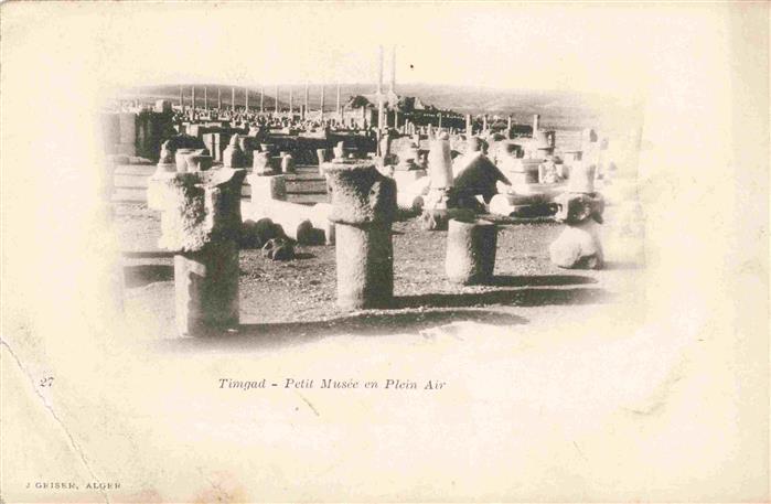 Timgad Algerie Petit Musee en Plein Air