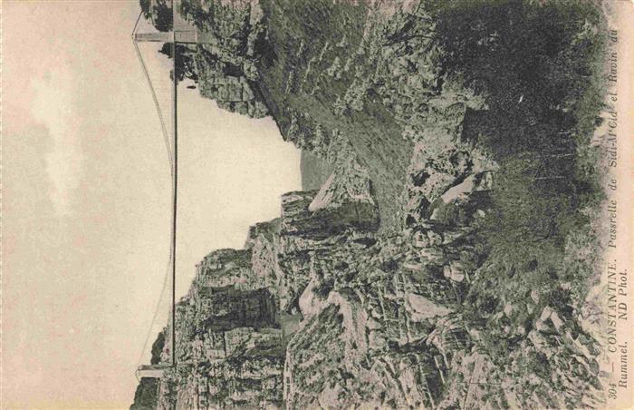 Constantine Algerie Passrelle de Sidi M'Cid el Ravin du Rummel