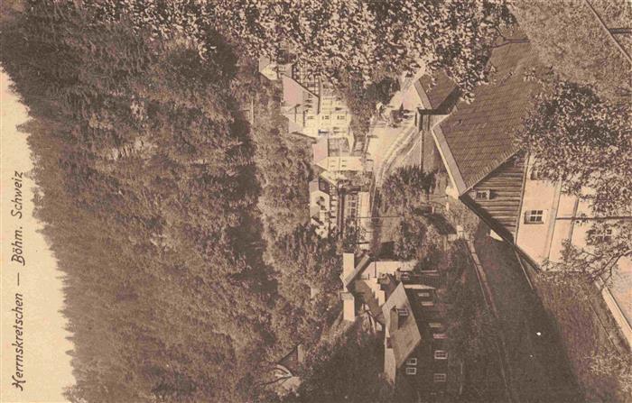 Herrnskretschen Boehmen Hrensko CZ Panorama