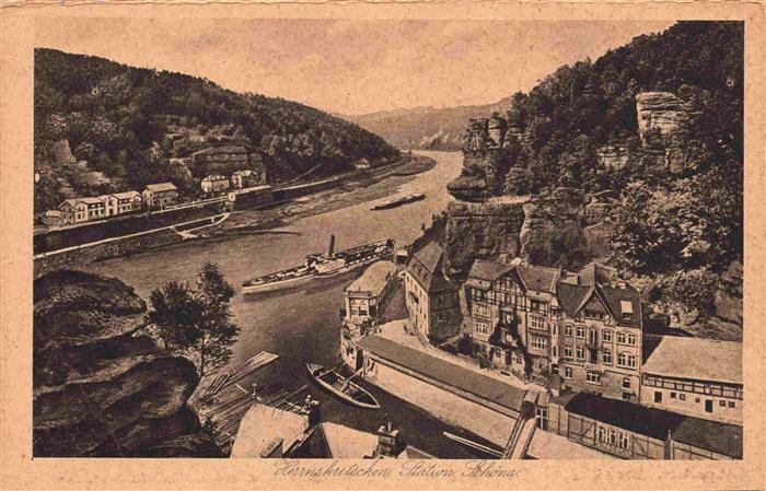 Herrnskretschen Boehmen Hrensko CZ Station Schoen