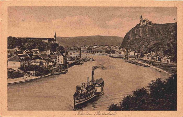 Tetschen-Bodenbach Boehmen DECIN CZ Elbepartie