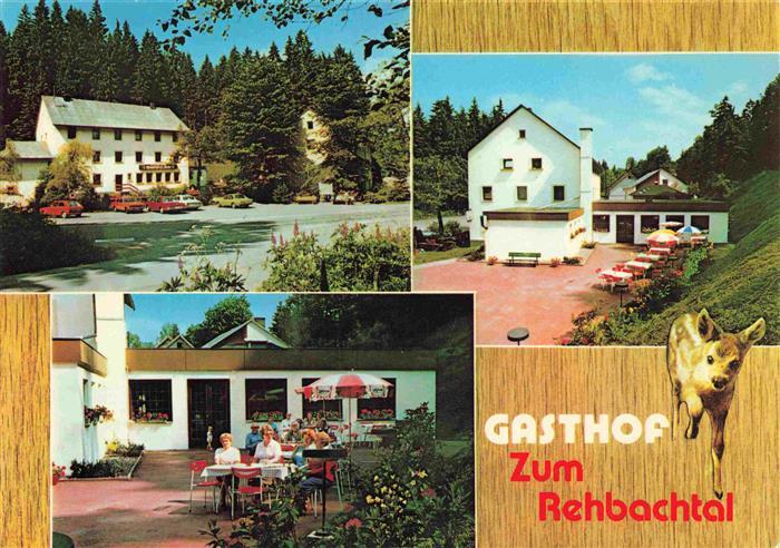 Grafengehaig Gasthof zum Rehbachtal Garten Terrasse