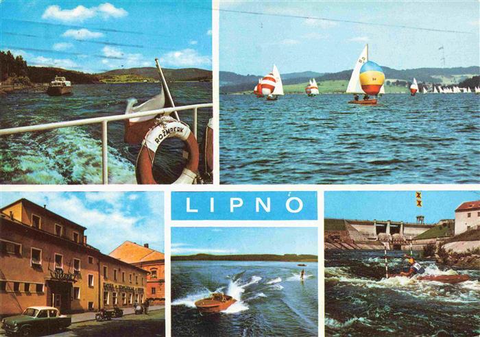 Lipno nad Vltavou CZ Seepartien Teilansichten