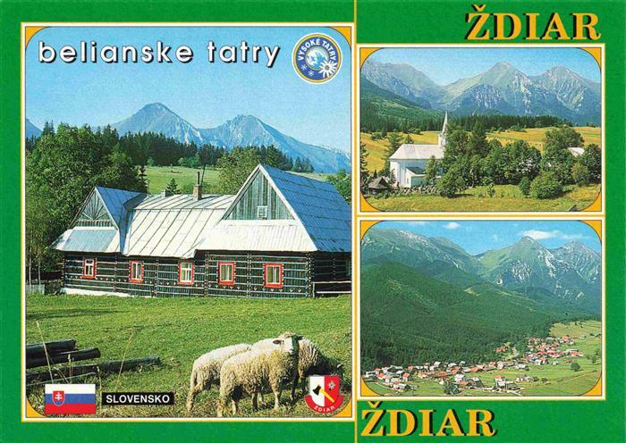 Zdiar Vysoke Tatry SK Typicky Zdiarsky Domcek Miestny Rimskokatolicky Kostol Poh
