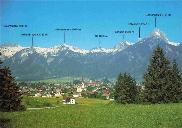 Reutte Tirol AT Panorama mit Alpenblick