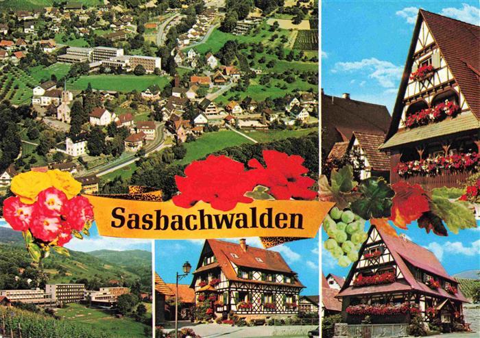 Sasbachwalden Achern Ortenaukreis BW Fliegeraufnahme Fachwerkhaeuser Panorama
