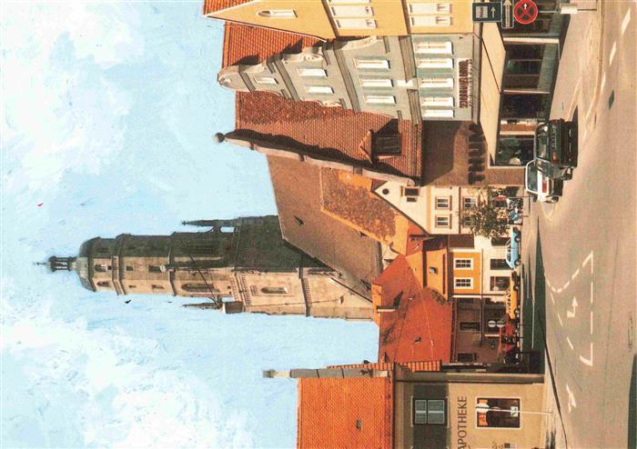Noerdlingen St Georgskirche mit Brettermarkt