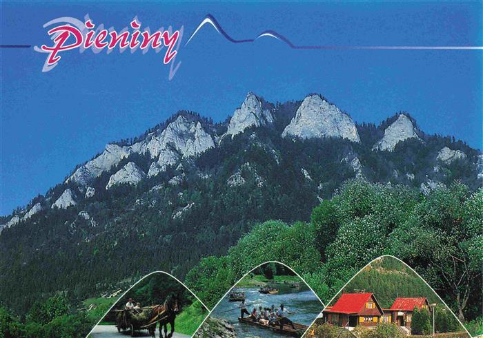 Pieniny Pieninen Tatra PL Tri koruny Konsky povoz Dunajec plavba plnou Motorest