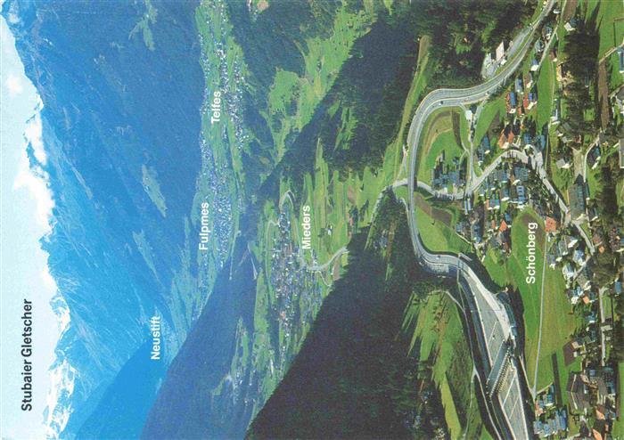 Stubaital Tirol AT mit Mieders Neustift Fulpmes und Telfes