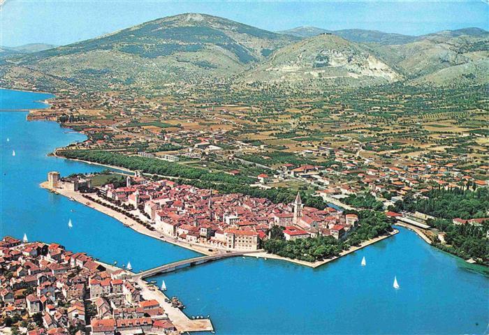Trogir Trau Croatia Fliegeraufnahme