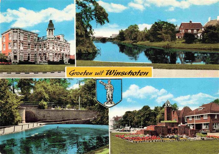 Winschoten Winschooten NL Schloss Teilansichten Bruecke Park
