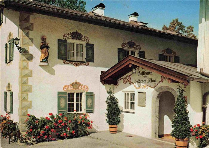 Seebruck Chiemsee Gutsgasthof zum goldenen Pflug Eingang