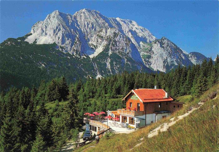 MITTENWALD Bayern Kranzberghaus Panorama