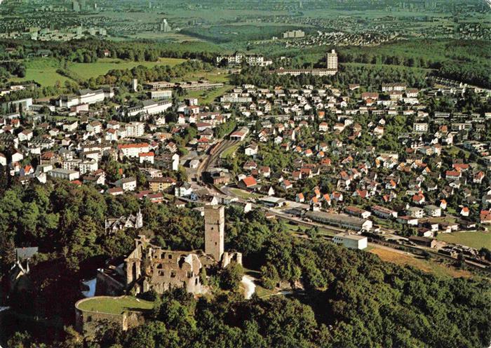 Koenigstein Taunus Fliegeraufnahme mit Schlossruine