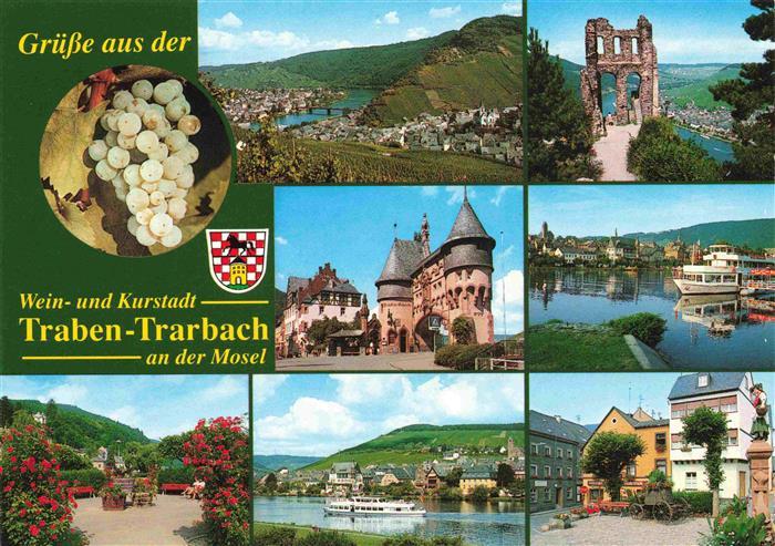 Traben-Trarbach Mosel Panorama Ruine Stadttor Moselpartien