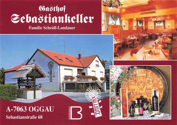 Oggau Neusiedler See Gasthof Sebastiankeller Gastraum Fass