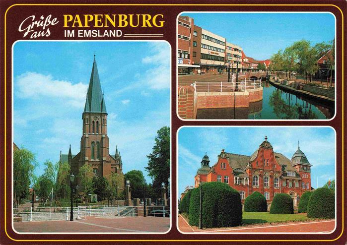 Papenburg Ems Niedersachsen Kirche Emskanal Schloss