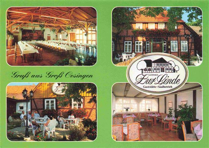 Gross Oesingen Gasthaus Zur Line Speisesaal Terrasse Gastraum