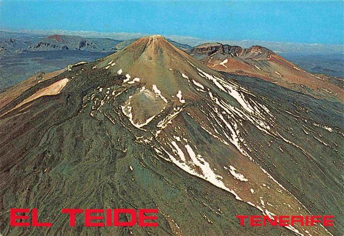 El Teide Tenerife Islas Canarias Spanien ES Fliegeraufnahme vom Krater