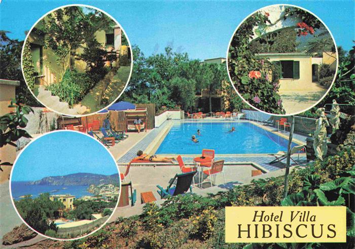 Forio d Ischia IT Hotel Villa Hibiscus Pool Gaerten Strand