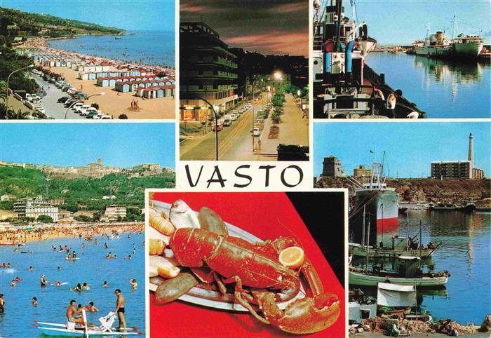 Vasto IT Strand Hafen Strassenpartie Hummer
