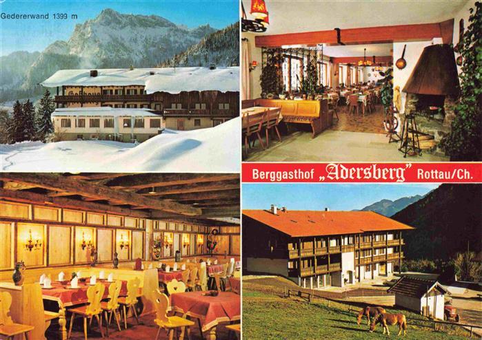 Rottau Chiemgau Berggasthof Adersberg Gedererwand Gastraeume Pferdekoppel