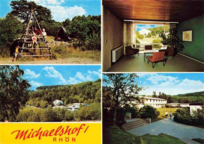 Hilders Rhoen Familienferienheim Michaelshof Kinderspielplatz Zimmer Panorama