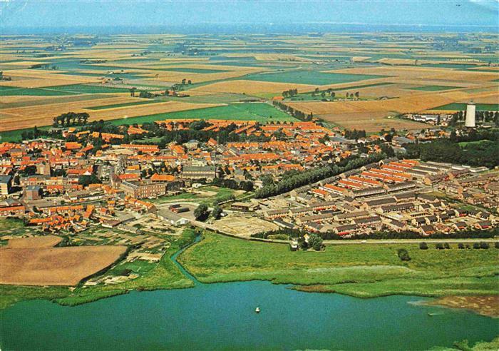 Oostburg Sluis NL Fliegeraufnahme